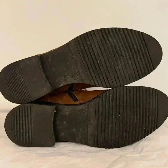 MJUS Women’s Tan Brown Suede Lace Up Side Zip “Gabor” Ankle Bootie Size 8.5 l 39 - Picture 9 of 11